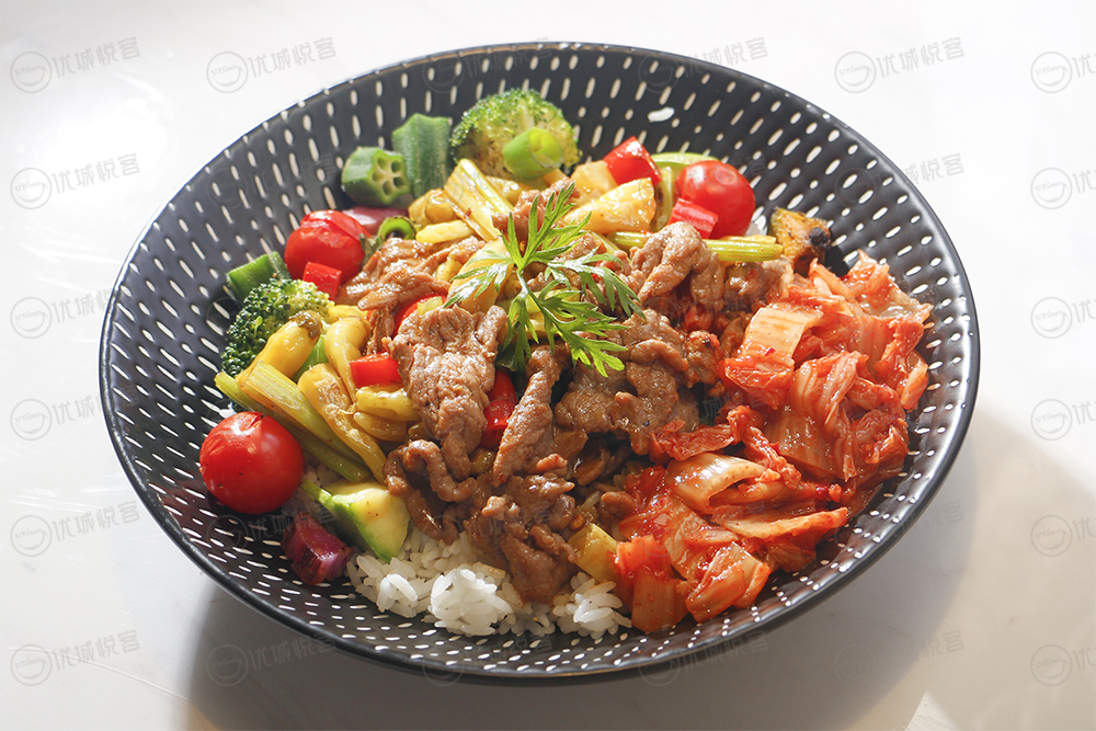 韩式泡菜牛肉饭